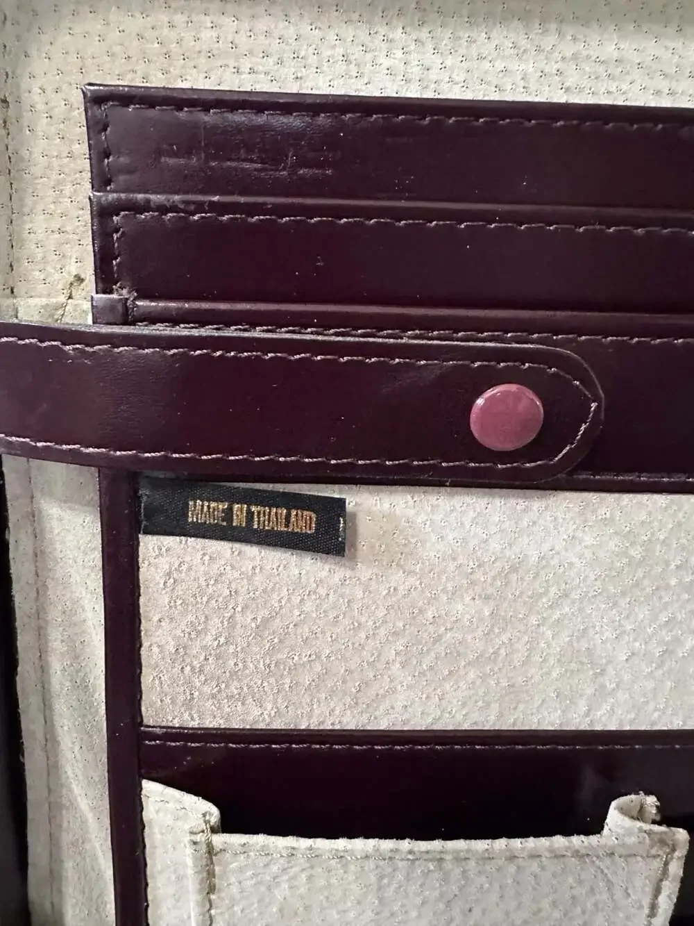 Vintage Heritage Top Grain Leather Hard Shell Briefcase in Burgundy